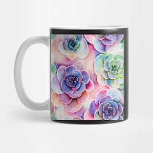 Watercolor succulent pattern Mug